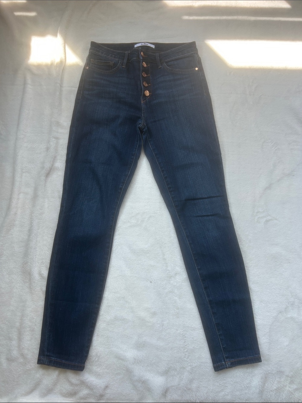 Sam Edelman Women’s Jeans Dark Wash High-Rise Skinny with Button Front - Size 28